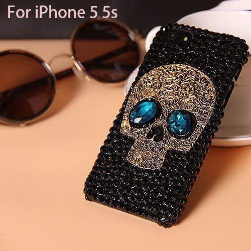 diamond bling rhinestone skull case for iPhone 5/5s