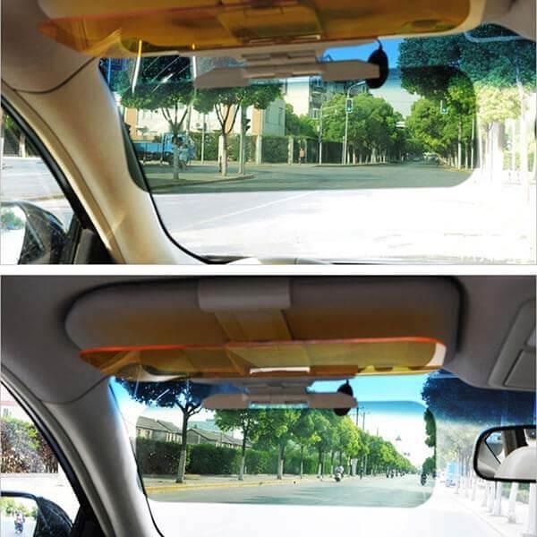 day and night vision car visor blocks sunlight and night flares