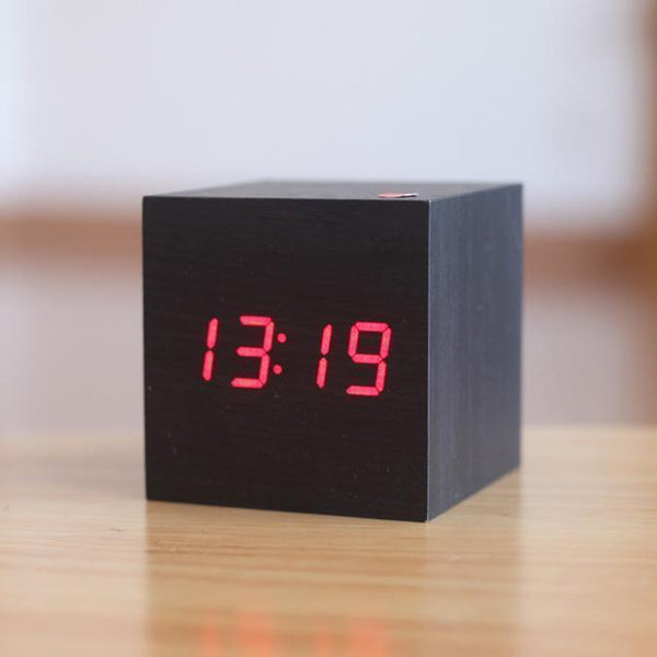 Digital Wooden Alarm Clock