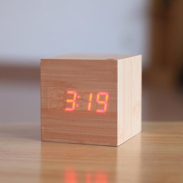 Digital Wooden Alarm Clock