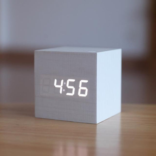 Digital Wooden Alarm Clock